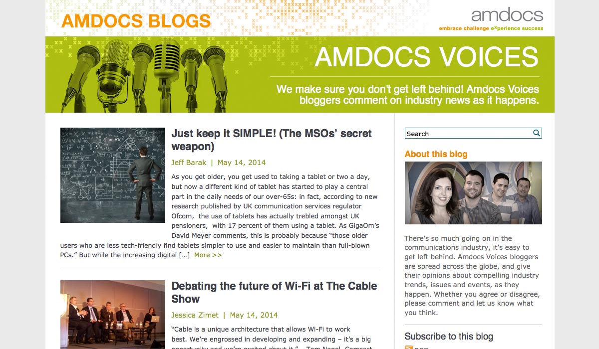 Amdocs Blogs